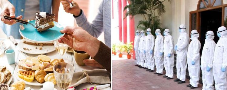 45 friends brought back corona virus gifts from friend's birthday party